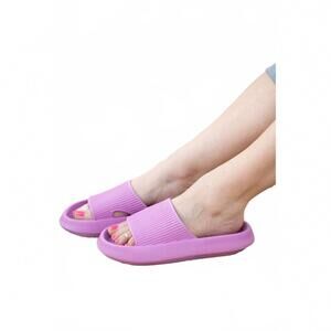 NEW JULIA ROSE women's insanely comfy beach or casual slides in hot pink